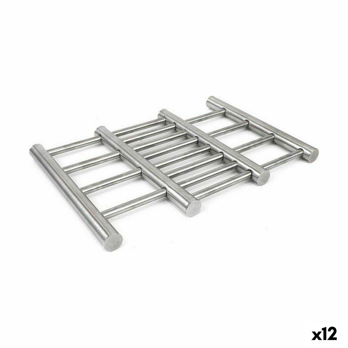 Foldable Table-top Mat Quttin 38 cm Stainless steel 23 x 20 x 2 cm (12 Units) Quttin