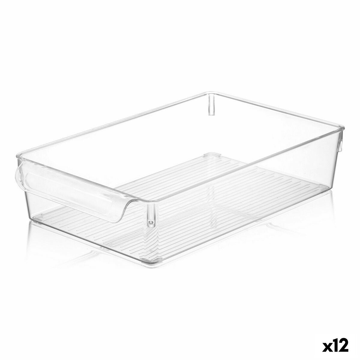 Multi-use Box Quttin Transparent 20 x 32,5 x 7 cm (12 Units) Quttin