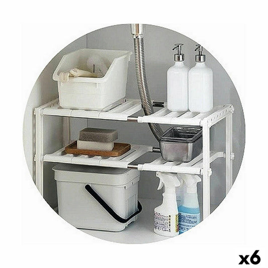 Extendable Under-Sink Shelf Unit Confortime 68 x 26 x 38 cm (6 Units) Confortime