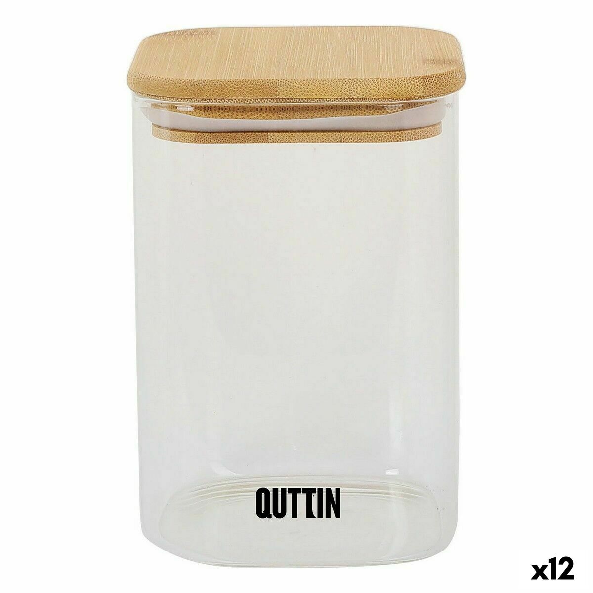 Jar Quttin Bamboo Squared 1,2 L (12 Units) Quttin