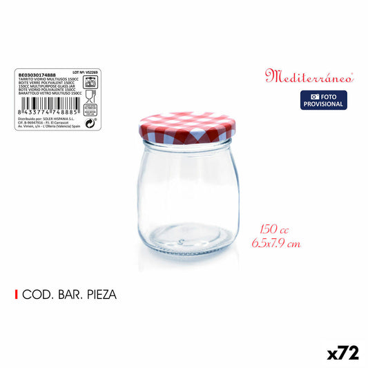 Tin Mediterraneo Glass 150 ml (72 Units) Mediterraneo