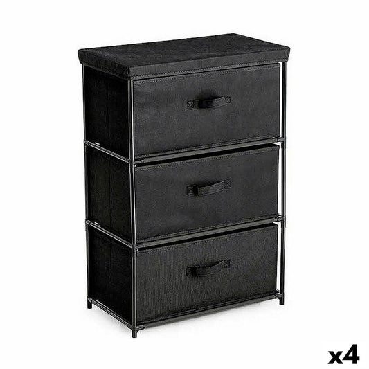 Chest of drawers Confortime Black 55 x 30 x 75 cm Confortime