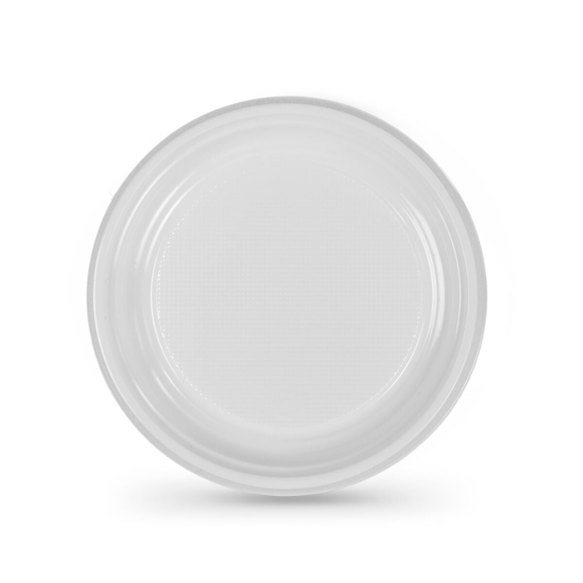 Set of reusable plates Algon Circular White 17 x 17 x 1,5 cm Plastic 25 Units Algon