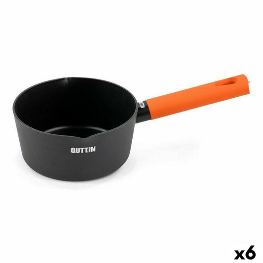 Saucepan Quttin Gastro Black Orange 32 x 17,2 x 7,5 cm (6 Units) Quttin