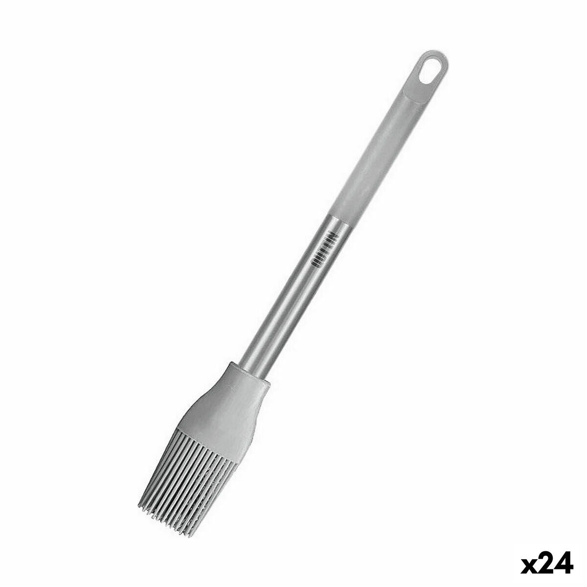 Silicone Pastry Brush Quttin Grey Silicone Steel 28 x 4 cm (24 Units) Quttin