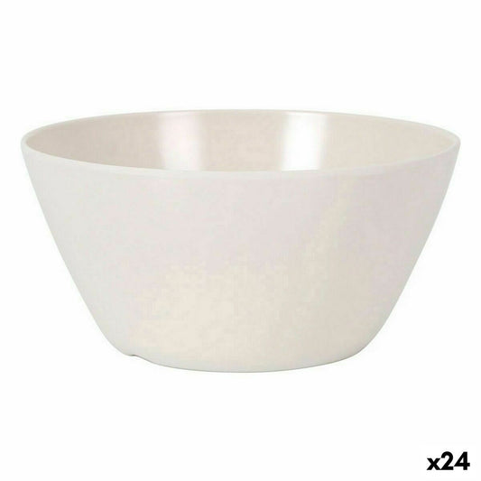 Snack Bowl La Mediterránea Melamin White Shine 14,5 x 7 cm (24 Units) La Mediterránea