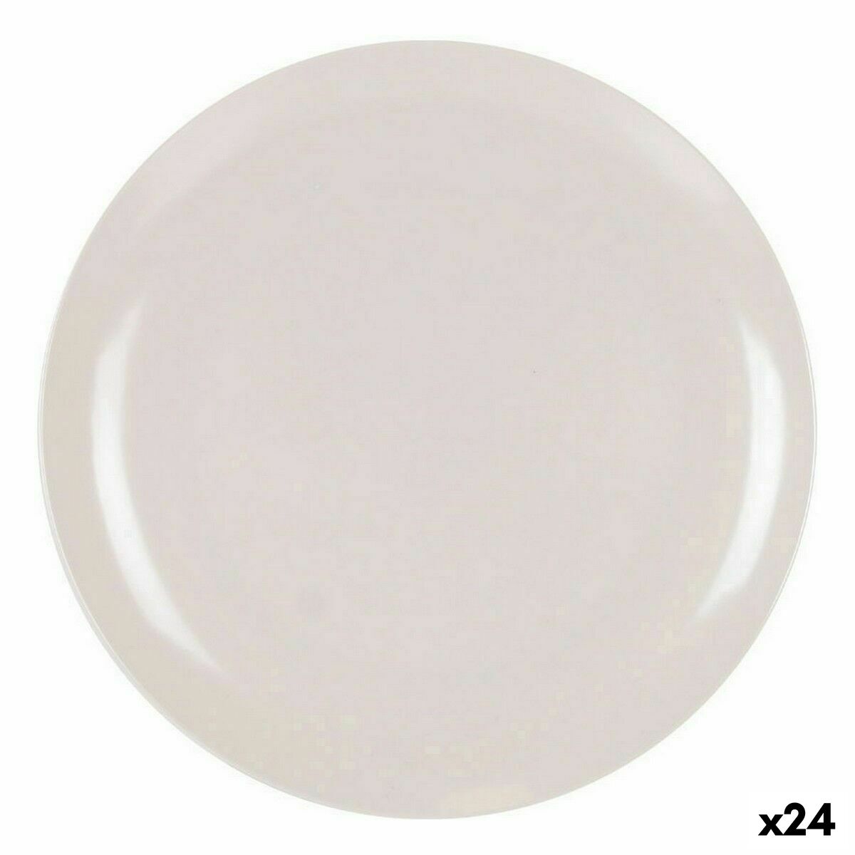 Salad Bowl La Mediterránea Melamin White 25 x 1,5 cm (24 Units) La Mediterránea