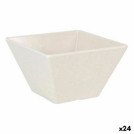 Snack Bowl La Mediterránea Melamin White Shine 10 x 10 x 6 cm (24 Units) La Mediterránea