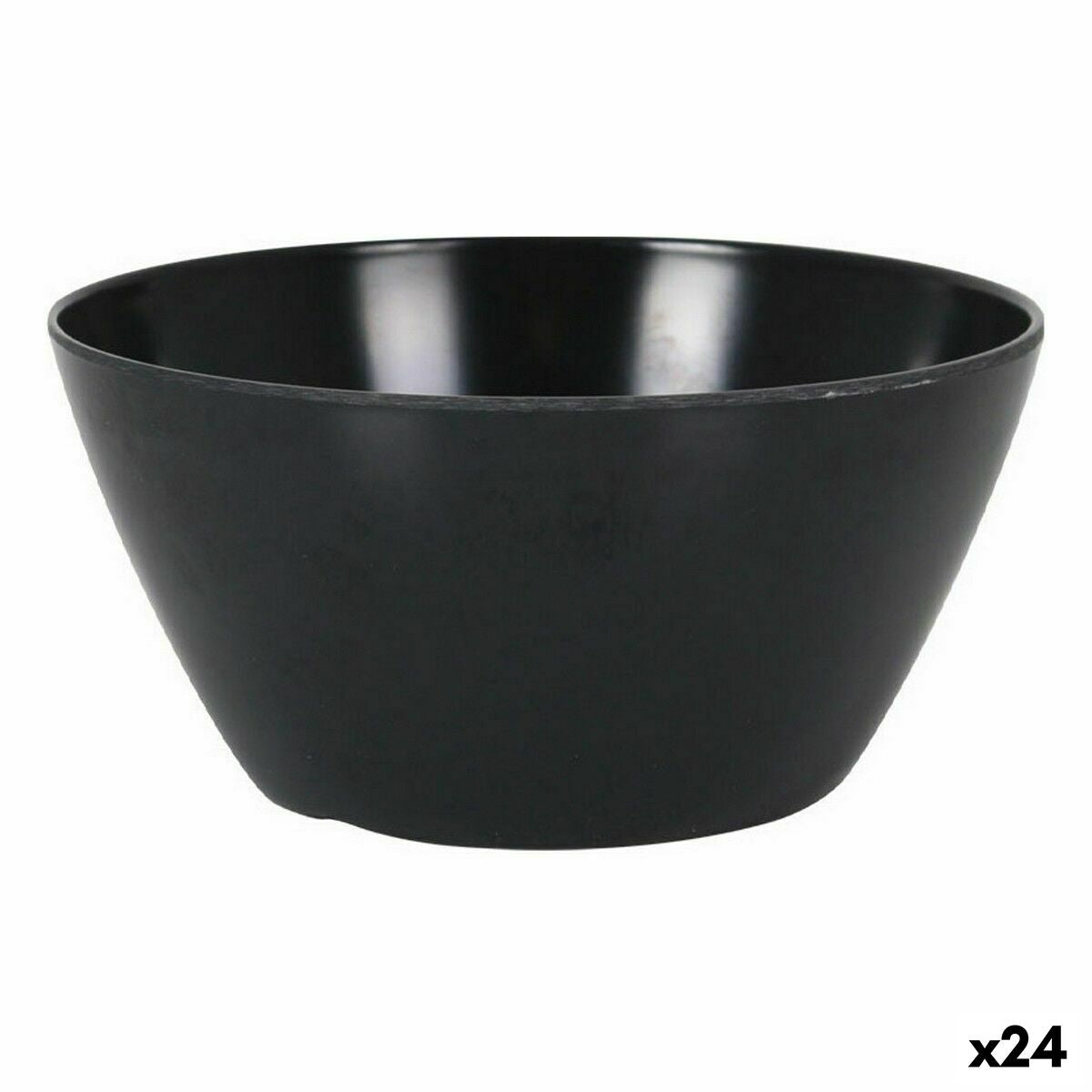 Snack Bowl La Mediterránea Melamin Anthracite 14,5 x 7 cm (24 Units) La Mediterránea