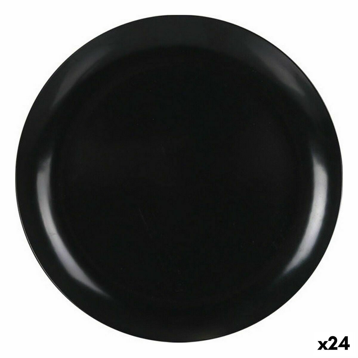 Dessert dish La Mediterránea Melamin Anthracite 20 cm (24 Units) La Mediterránea