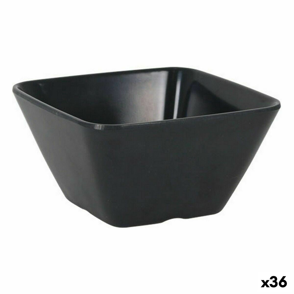 Snack Bowl La Mediterránea Melamin Anthracite 10 x 10 x 5 cm (36 Units) La Mediterránea