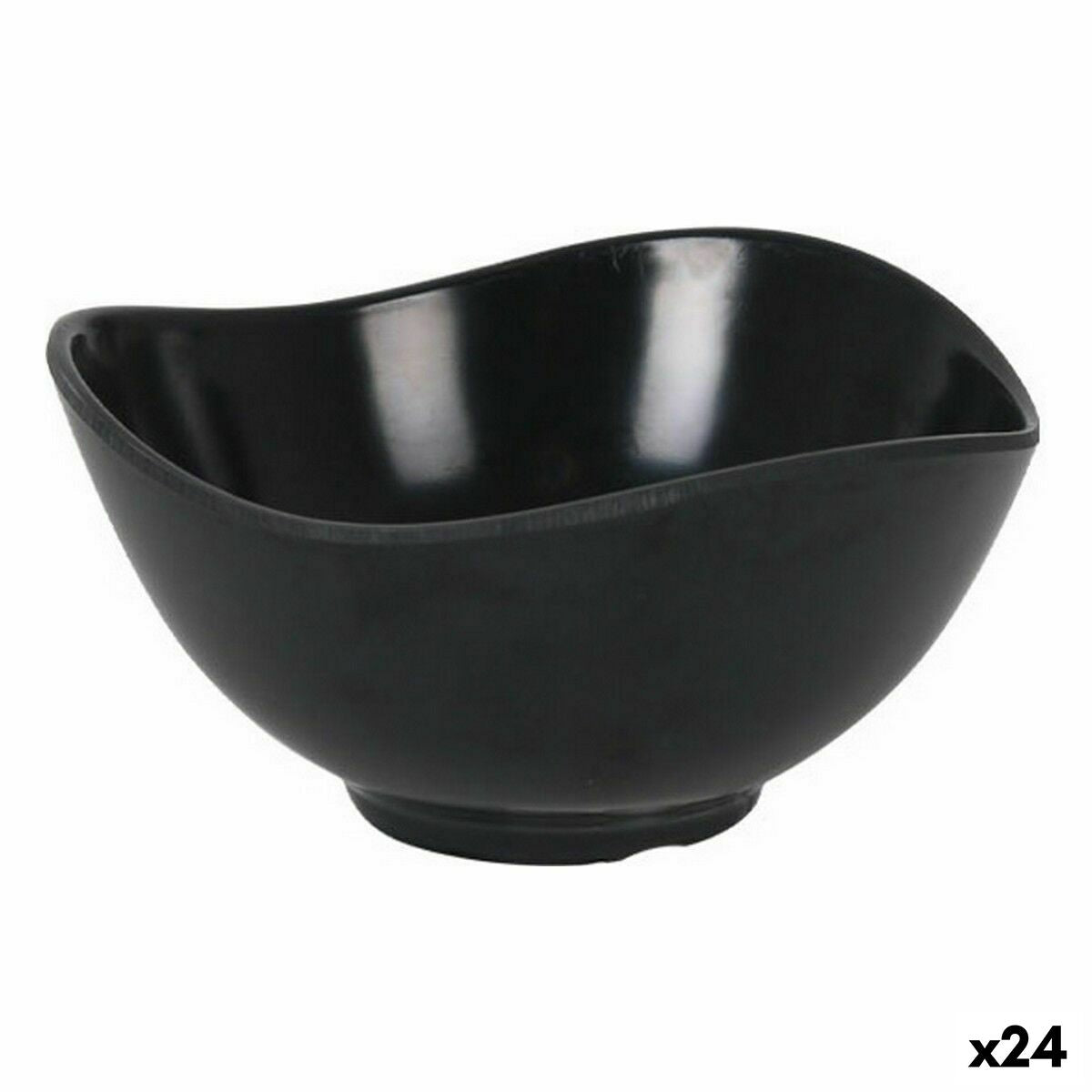 Snack Bowl La Mediterránea Melamin Anthracite 11,5 X 6 cm (24 Units) La Mediterránea