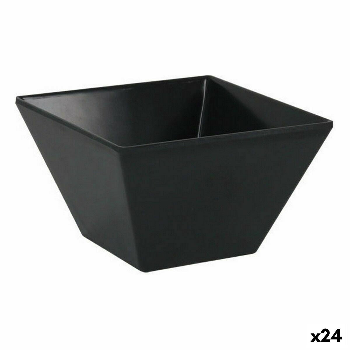 Snack Bowl La Mediterránea Melamin Anthracite 10 x 10 x 6 cm (24 Units) La Mediterránea