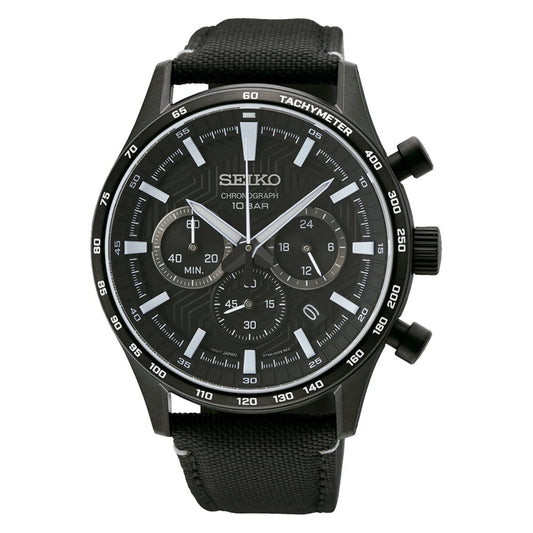 Men's Watch Seiko SSB417P1 Black Seiko