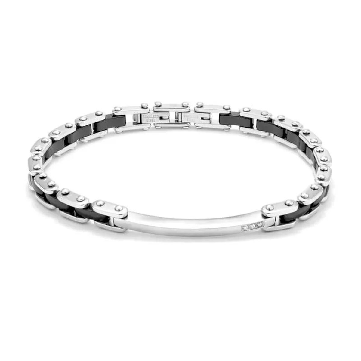 Men's Bracelet Radiant RH000001 Black Silver