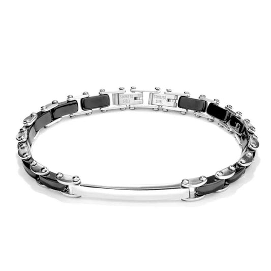 Men's Bracelet Radiant RH000005 Black Silver