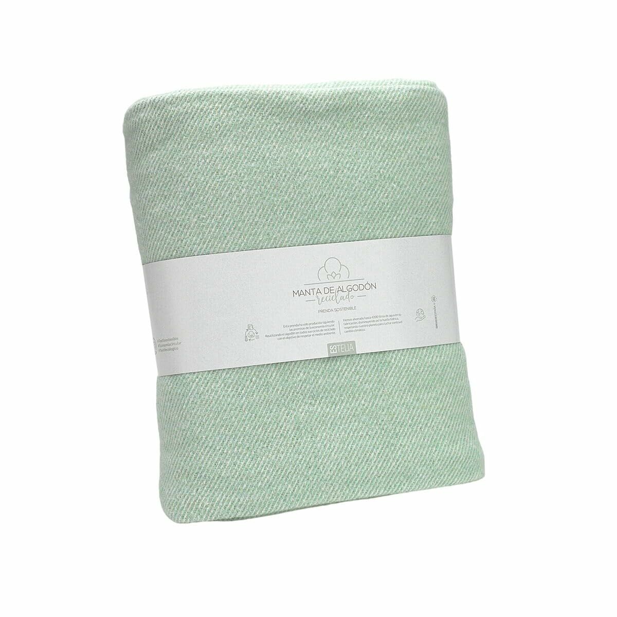 Blanket Alexandra House Living Lares Verde Claro Multicolour Alexandra House Living