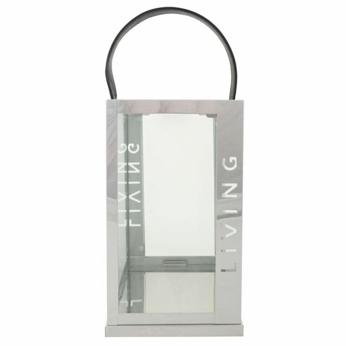 Lantern Alexandra House Living Silver Glass Stainless steel 18 x 30 x 18 cm Alexandra House Living