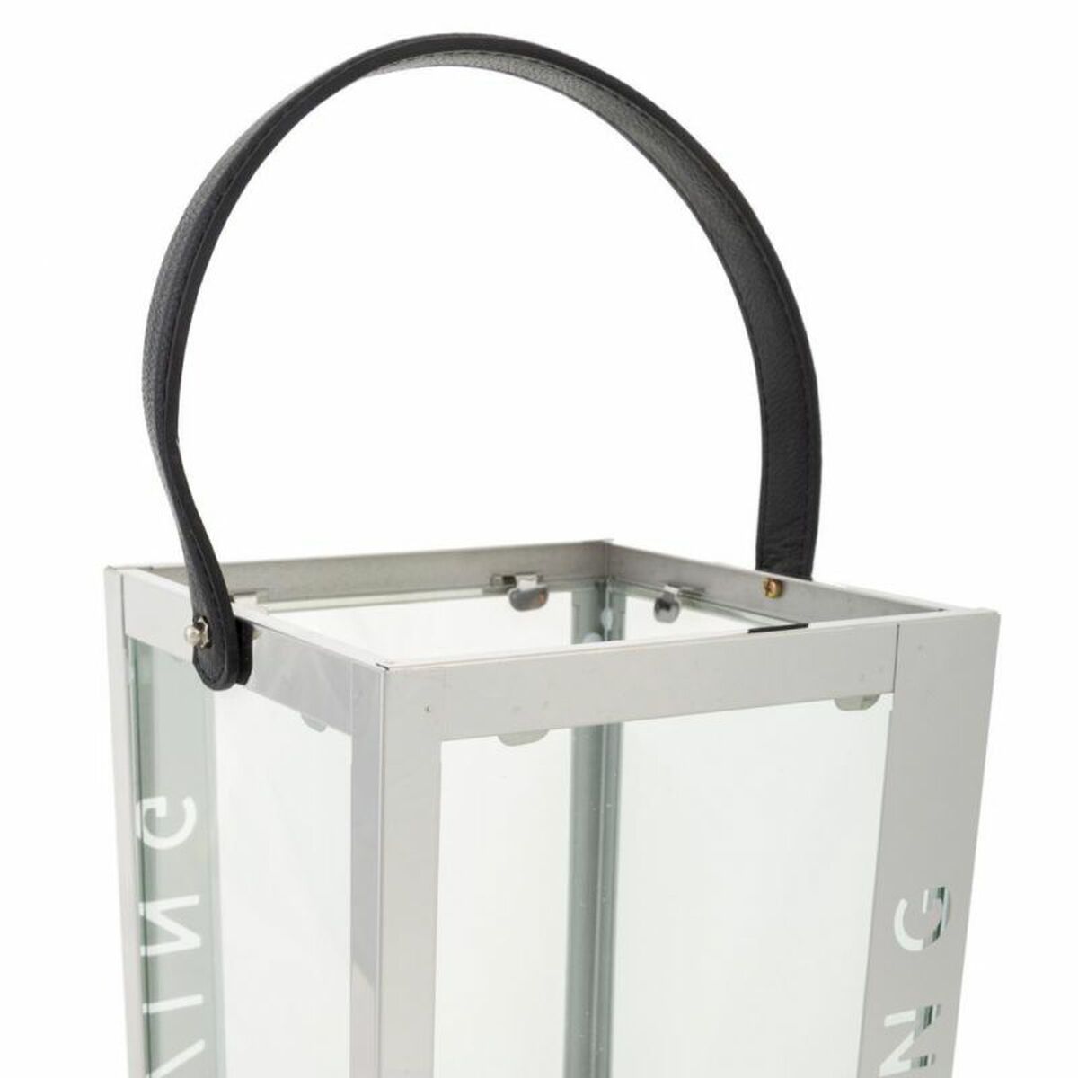 Lantern Alexandra House Living Silver Glass Stainless steel 18 x 30 x 18 cm Alexandra House Living