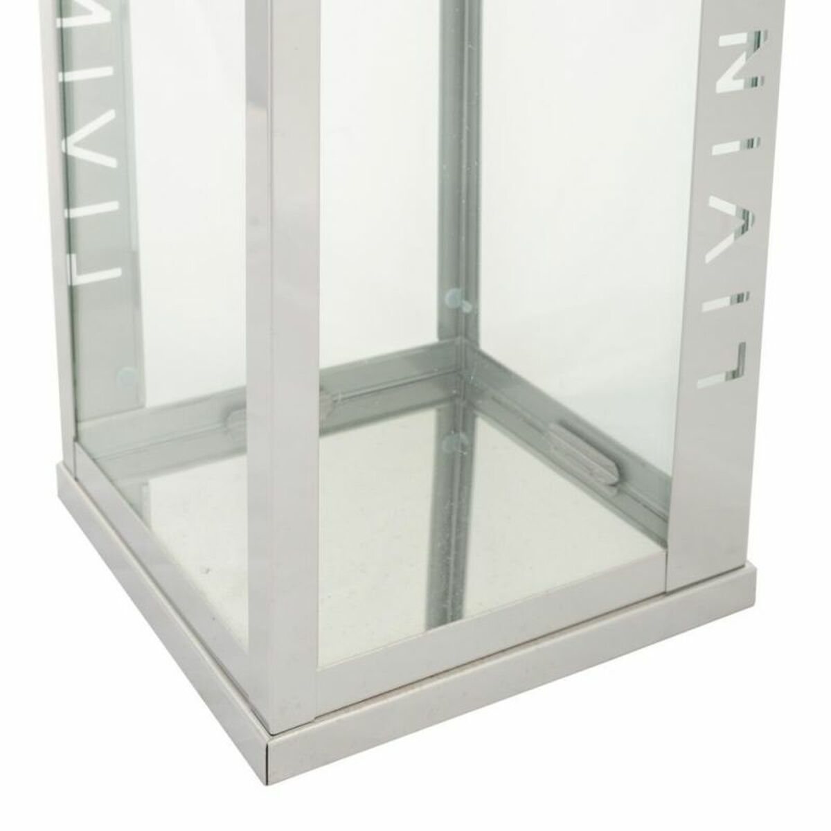 Lantern Alexandra House Living Silver Glass Stainless steel 18 x 30 x 18 cm Alexandra House Living