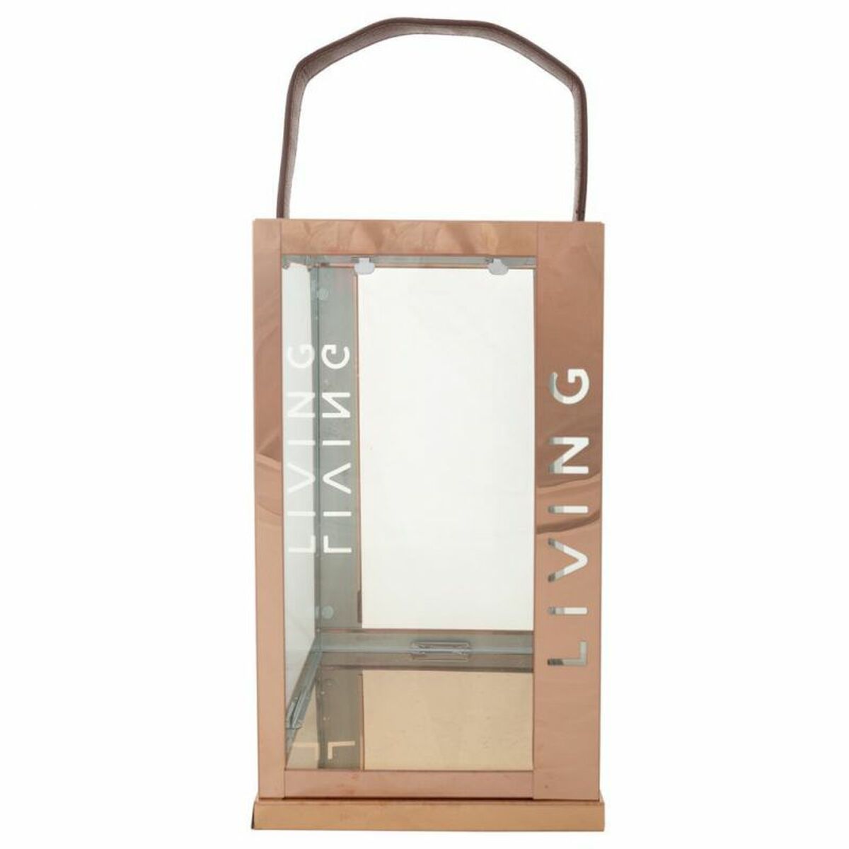 Lantern Alexandra House Living Copper Glass Stainless steel 18 x 30 x 18 cm Alexandra House Living