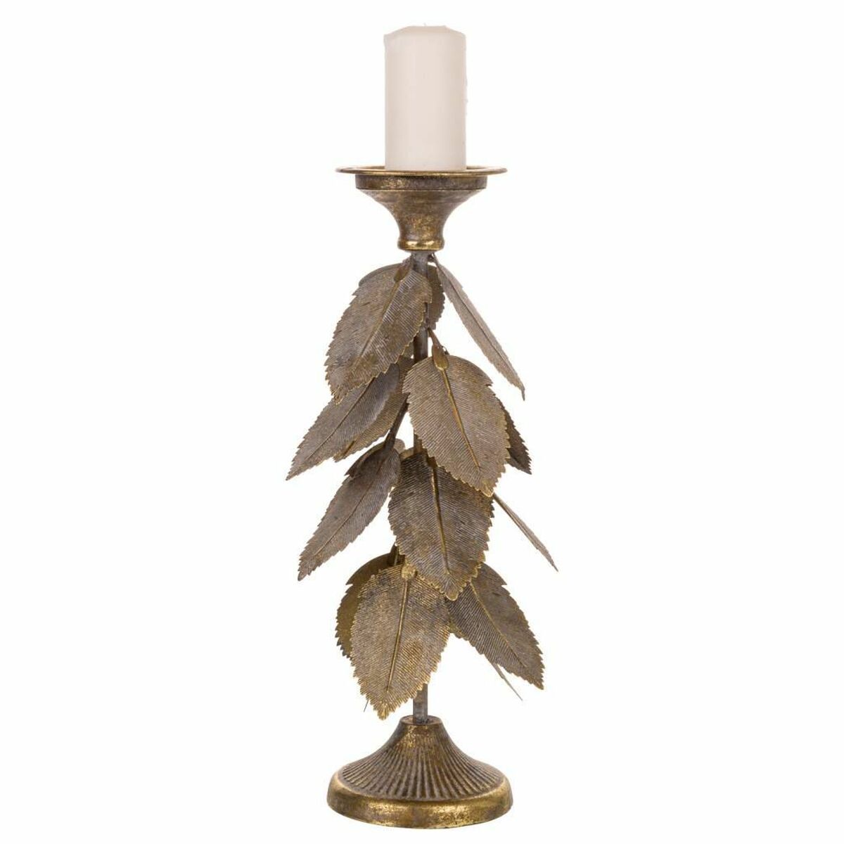 Candle Holder Alexandra House Living Golden Iron 19 x 43 x 19 cm Sheets Alexandra House Living