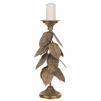 Candle Holder Alexandra House Living Golden Iron 19 x 43 x 19 cm Sheets Alexandra House Living