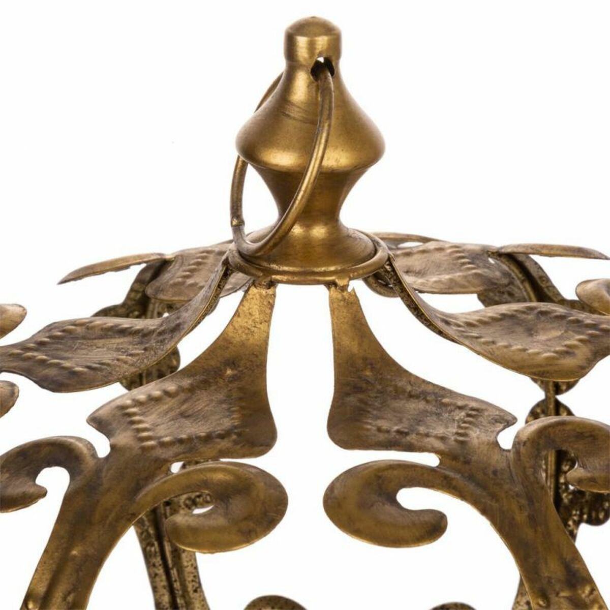 Candleholder Alexandra House Living Golden Glass Iron 26 x 33 x 26 cm Alexandra House Living