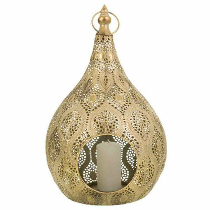 Candleholder Alexandra House Living Golden Glass Iron 25 x 40 x 26 cm Alexandra House Living