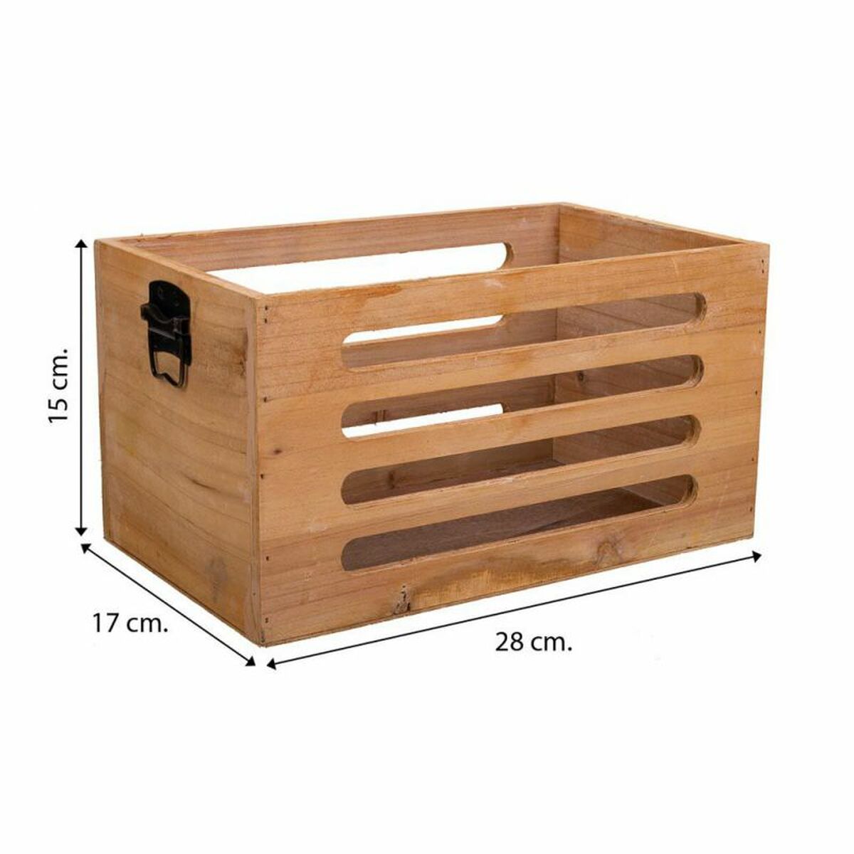 Storage boxes Alexandra House Living Brown Fir wood 17 x 15 x 28 cm 25 x 13,5 x 14 cm 22 x 10,5 x 13 cm 3 Pieces Alexandra House Living