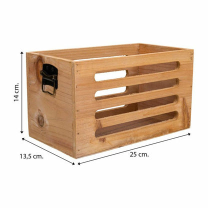 Storage boxes Alexandra House Living Brown Fir wood 17 x 15 x 28 cm 25 x 13,5 x 14 cm 22 x 10,5 x 13 cm 3 Pieces Alexandra House Living