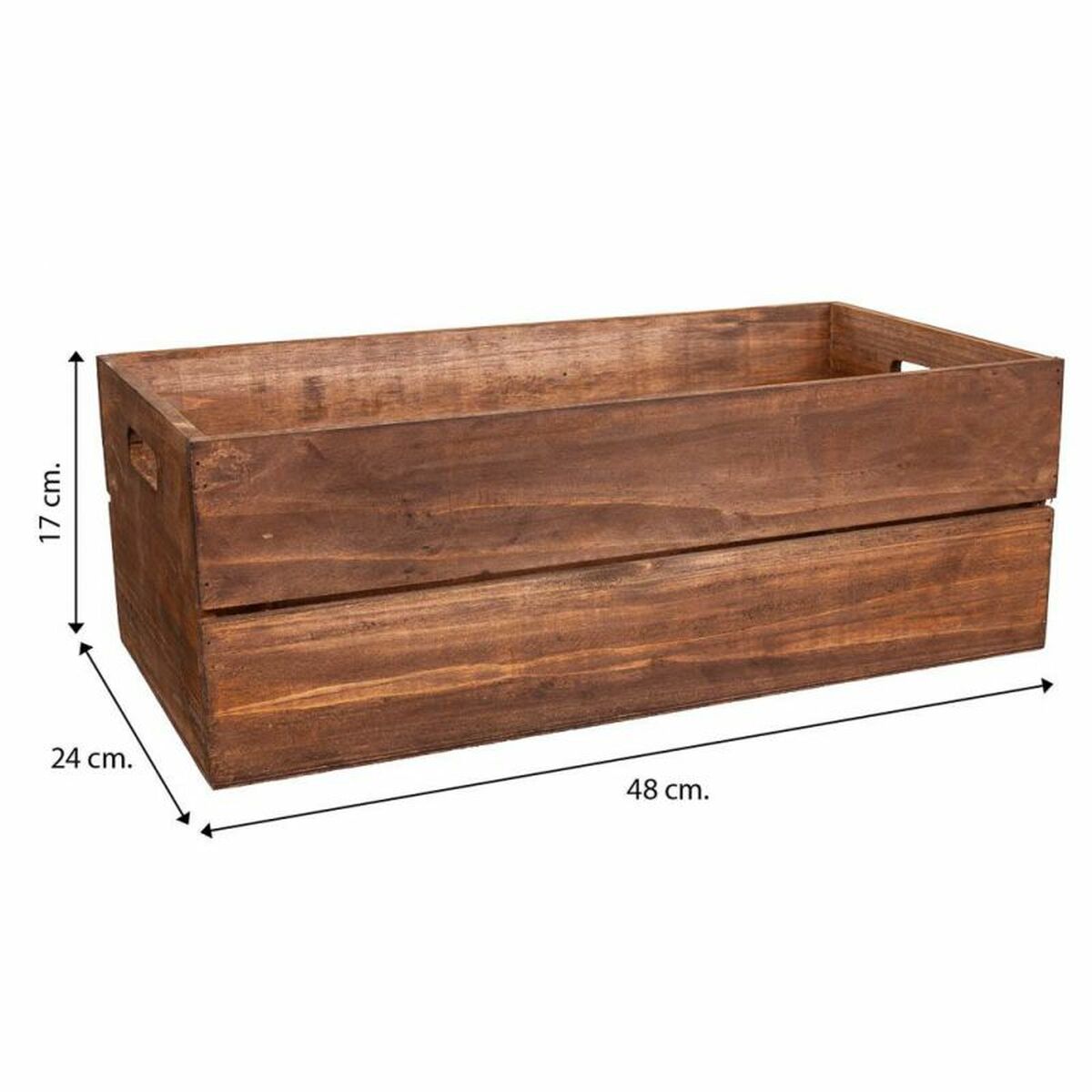 Storage boxes Alexandra House Living Brown Fir wood 2 Pieces Alexandra House Living