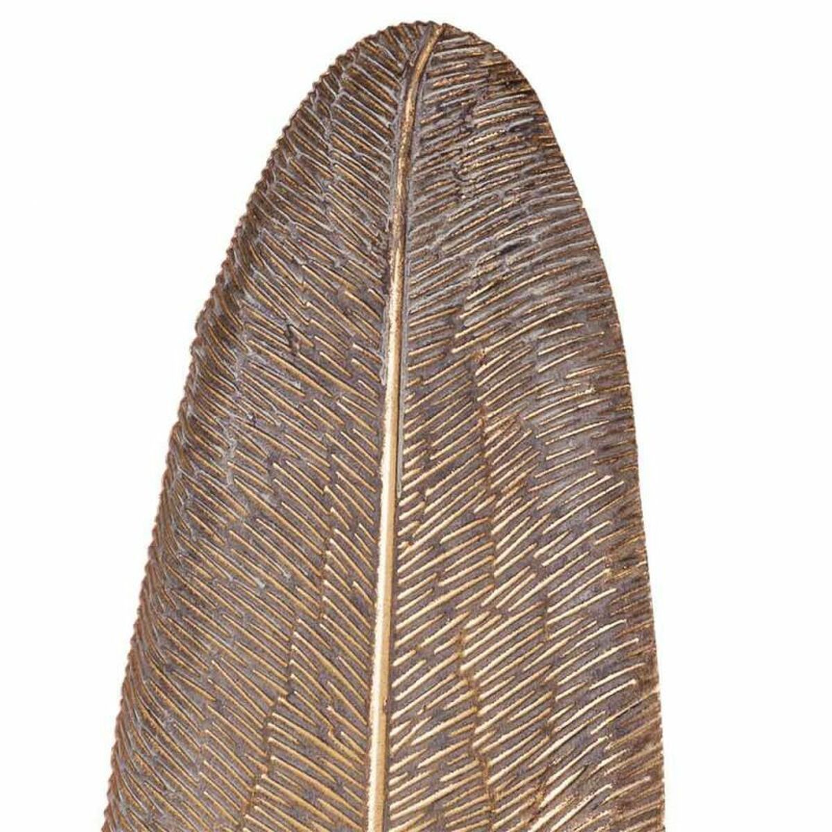 Candle Holder Alexandra House Living Golden Iron 16 x 60 x 17 cm Feathers Alexandra House Living