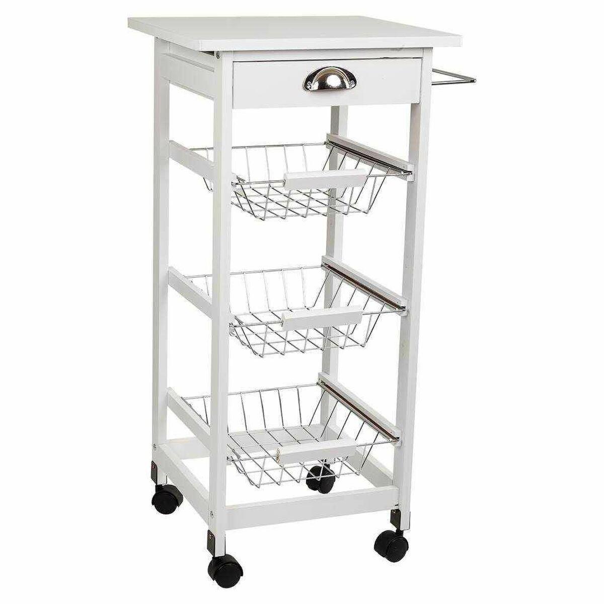 Kitchen Trolley Alexandra House Living White 37 x 82 x 40 cm Alexandra House Living