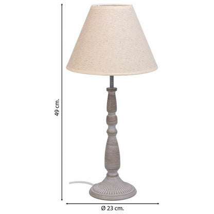 Desk lamp Alexandra House Living White Grey Metal Cloth 220-240 V 23 x 49 x 23 cm Alexandra House Living