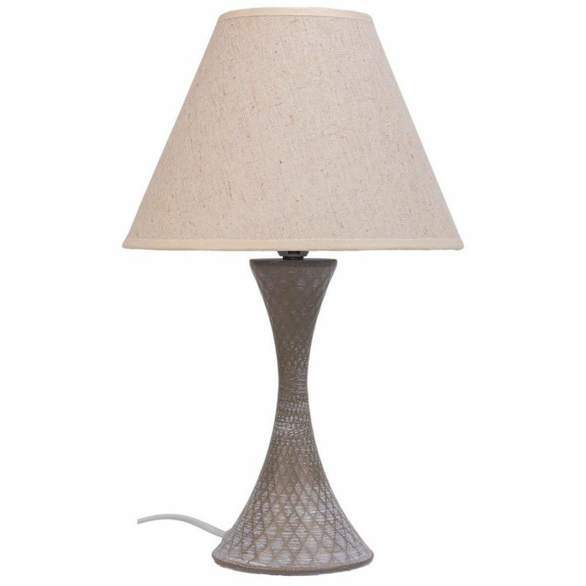 Desk lamp Alexandra House Living White Grey Metal Cloth 220-240 V 23 x 38 x 23 cm Alexandra House Living