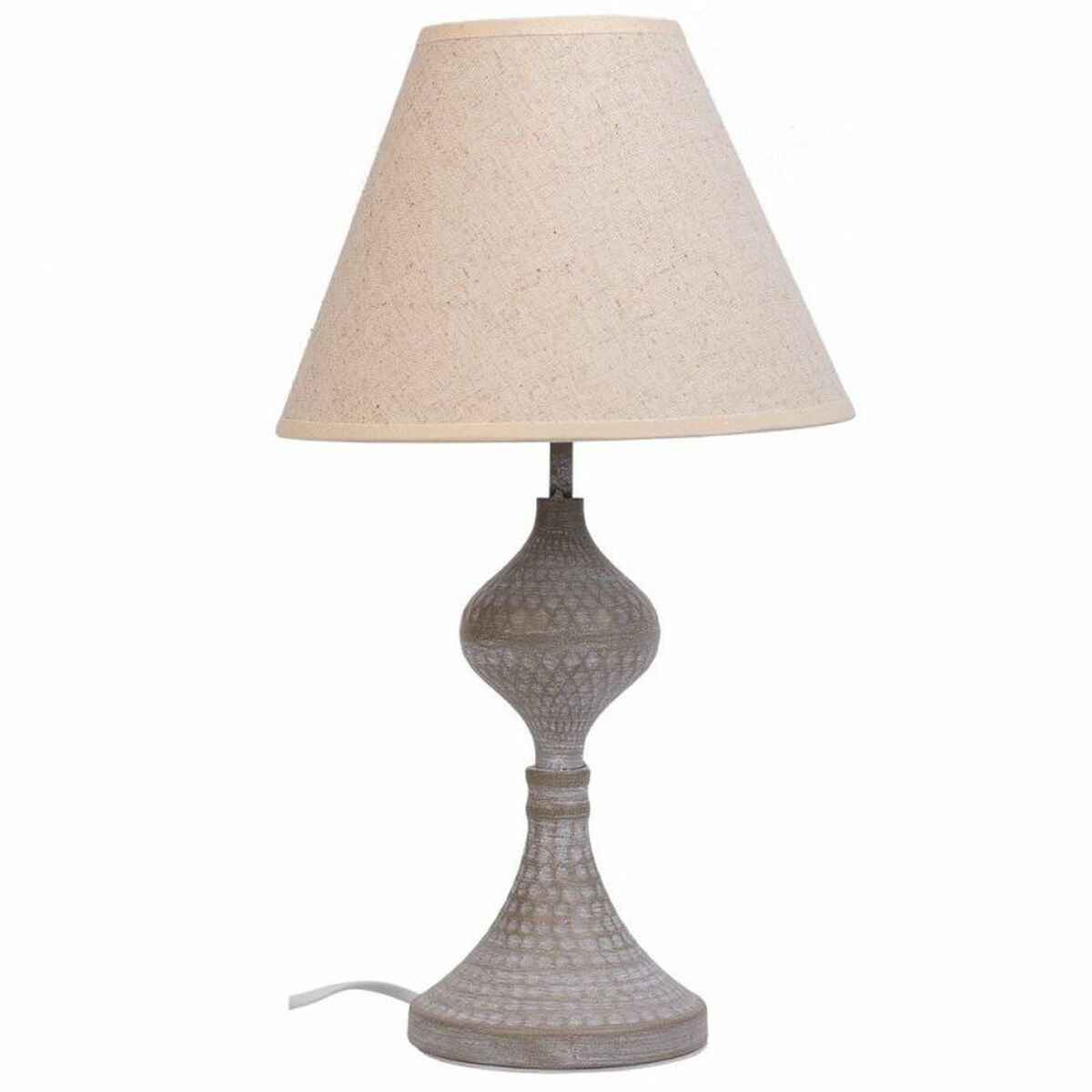 Desk lamp Alexandra House Living White Grey Metal Cloth 220-240 V 23 x 41 x 23 cm Alexandra House Living