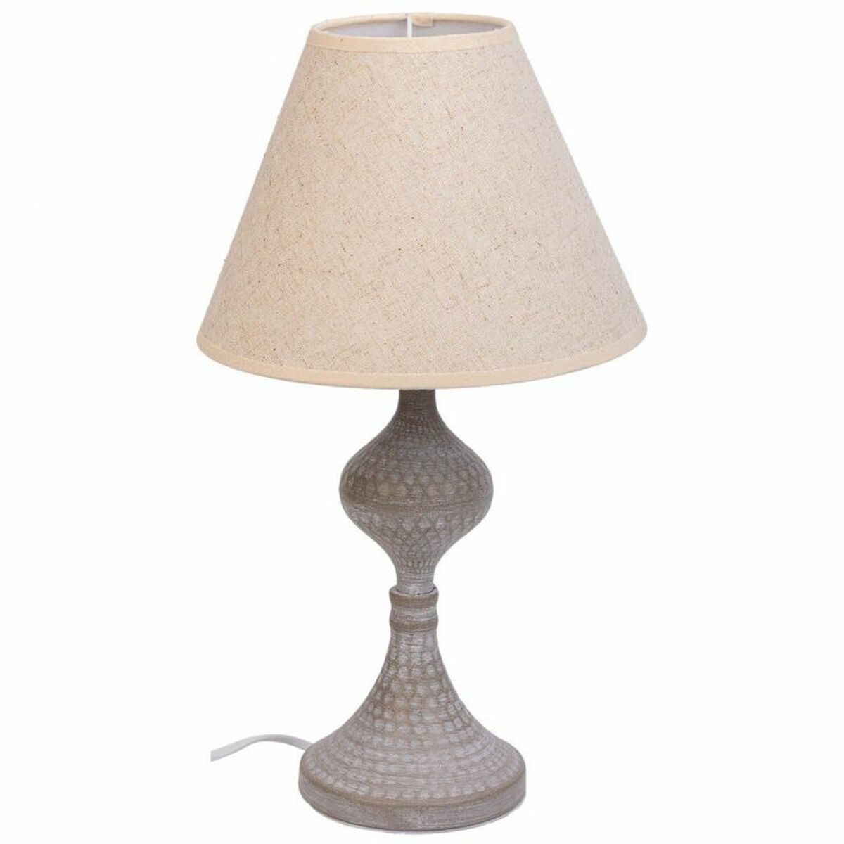 Desk lamp Alexandra House Living White Grey Metal Cloth 220-240 V 23 x 41 x 23 cm Alexandra House Living