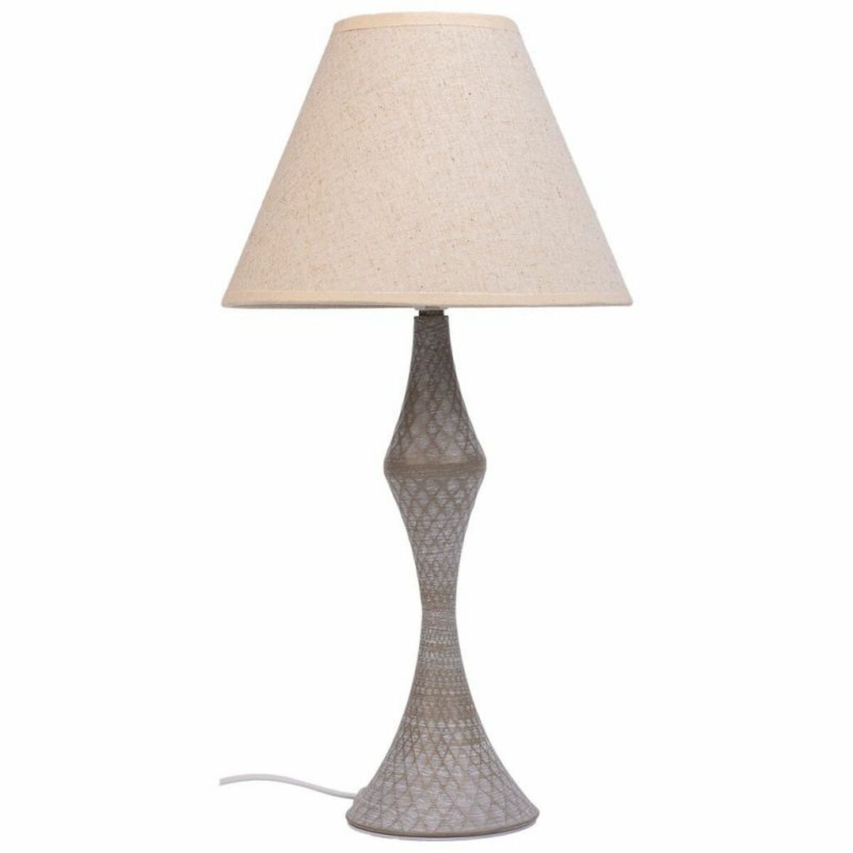 Desk lamp Alexandra House Living White Grey Metal Cloth 220-240 V 23 x 46 x 23 cm Alexandra House Living