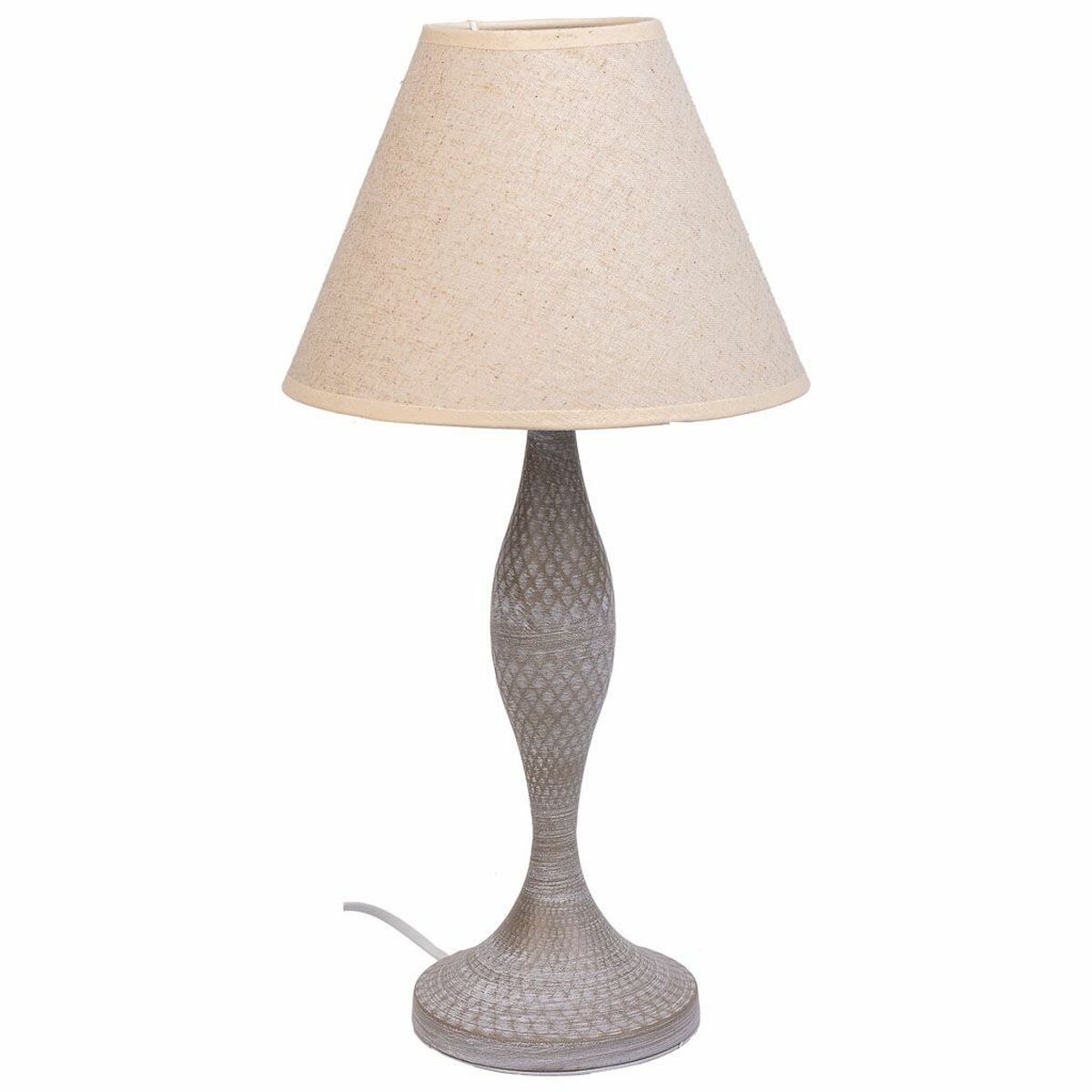 Desk lamp Alexandra House Living White Grey Metal Cloth 220-240 V 23 x 46 x 23 cm Alexandra House Living