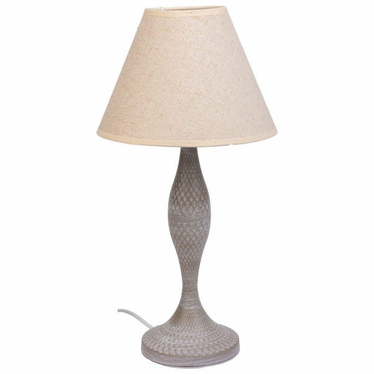 Desk lamp Alexandra House Living White Grey Metal Cloth 220-240 V 23 x 46 x 23 cm Alexandra House Living