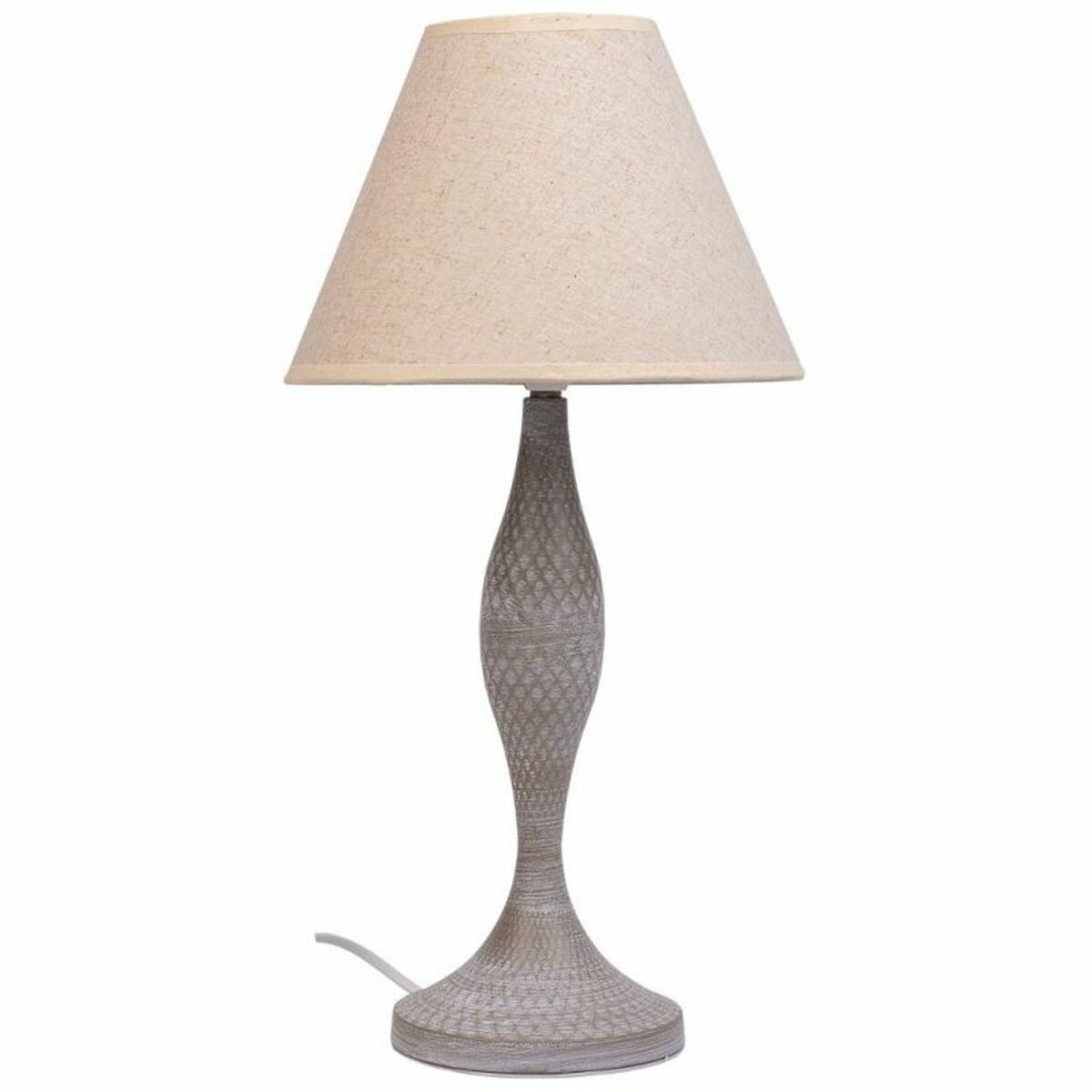 Desk lamp Alexandra House Living White Grey Metal Cloth 220-240 V 23 x 46 x 23 cm Alexandra House Living