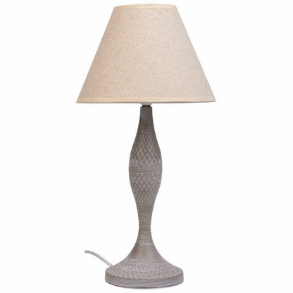 Desk lamp Alexandra House Living White Grey Metal Cloth 220-240 V 23 x 46 x 23 cm Alexandra House Living