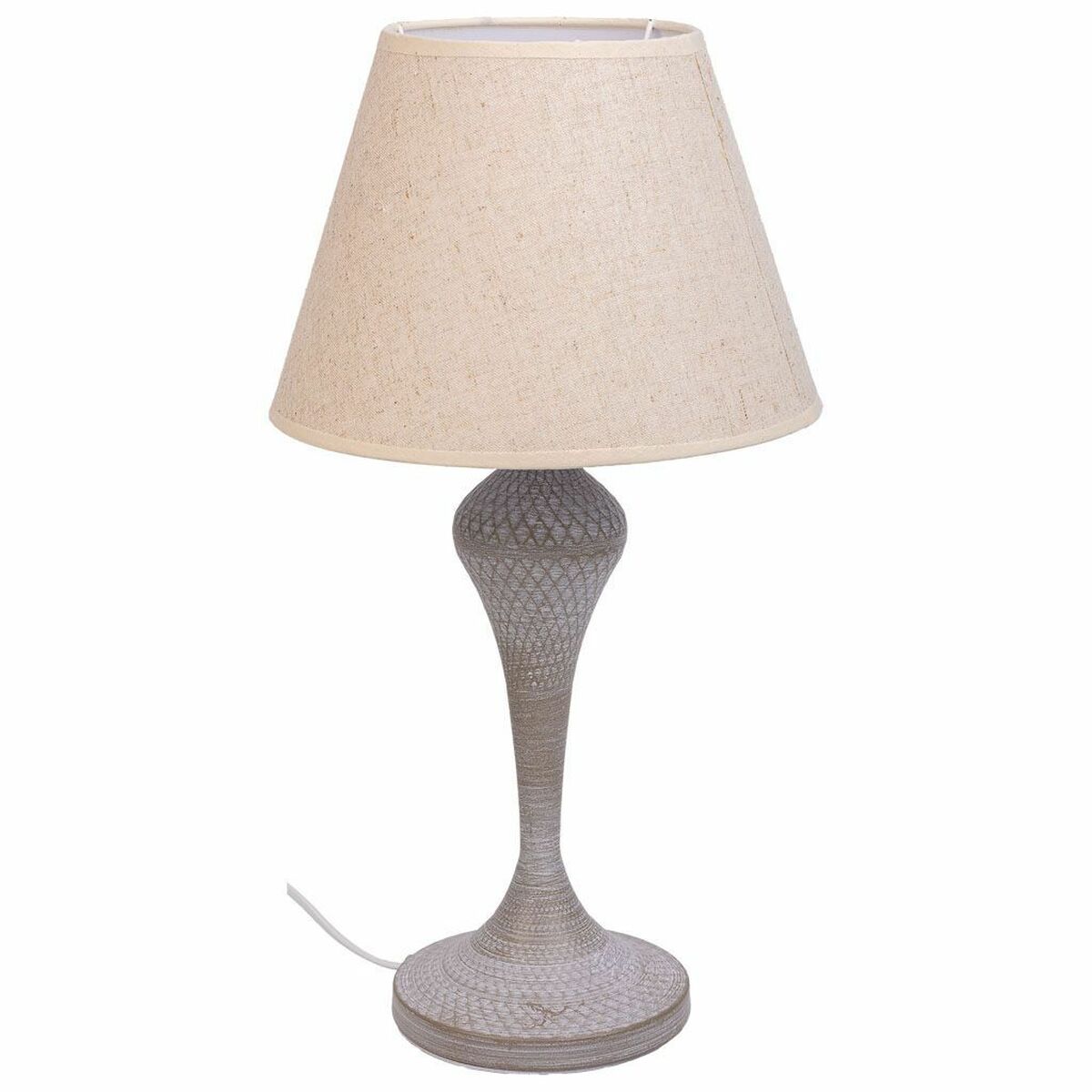 Desk lamp Alexandra House Living White Grey Metal Cloth 220-240 V 25 x 46 x 25 cm Alexandra House Living