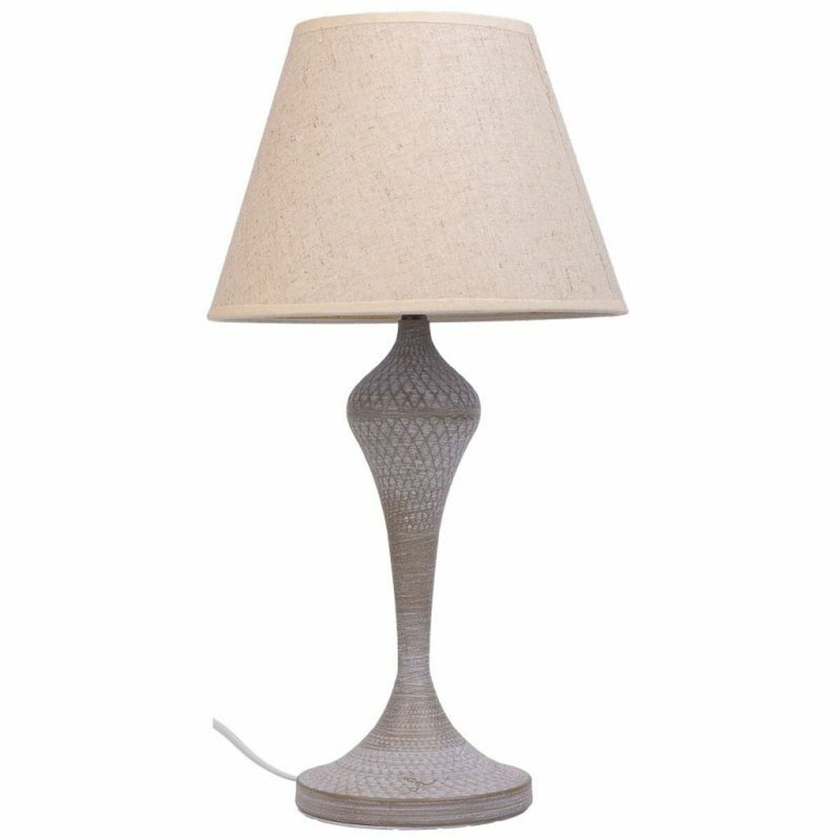 Desk lamp Alexandra House Living White Grey Metal Cloth 220-240 V 25 x 46 x 25 cm Alexandra House Living