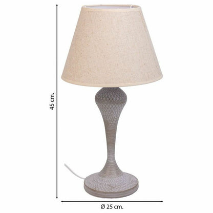 Desk lamp Alexandra House Living White Grey Metal Cloth 220-240 V 25 x 46 x 25 cm Alexandra House Living