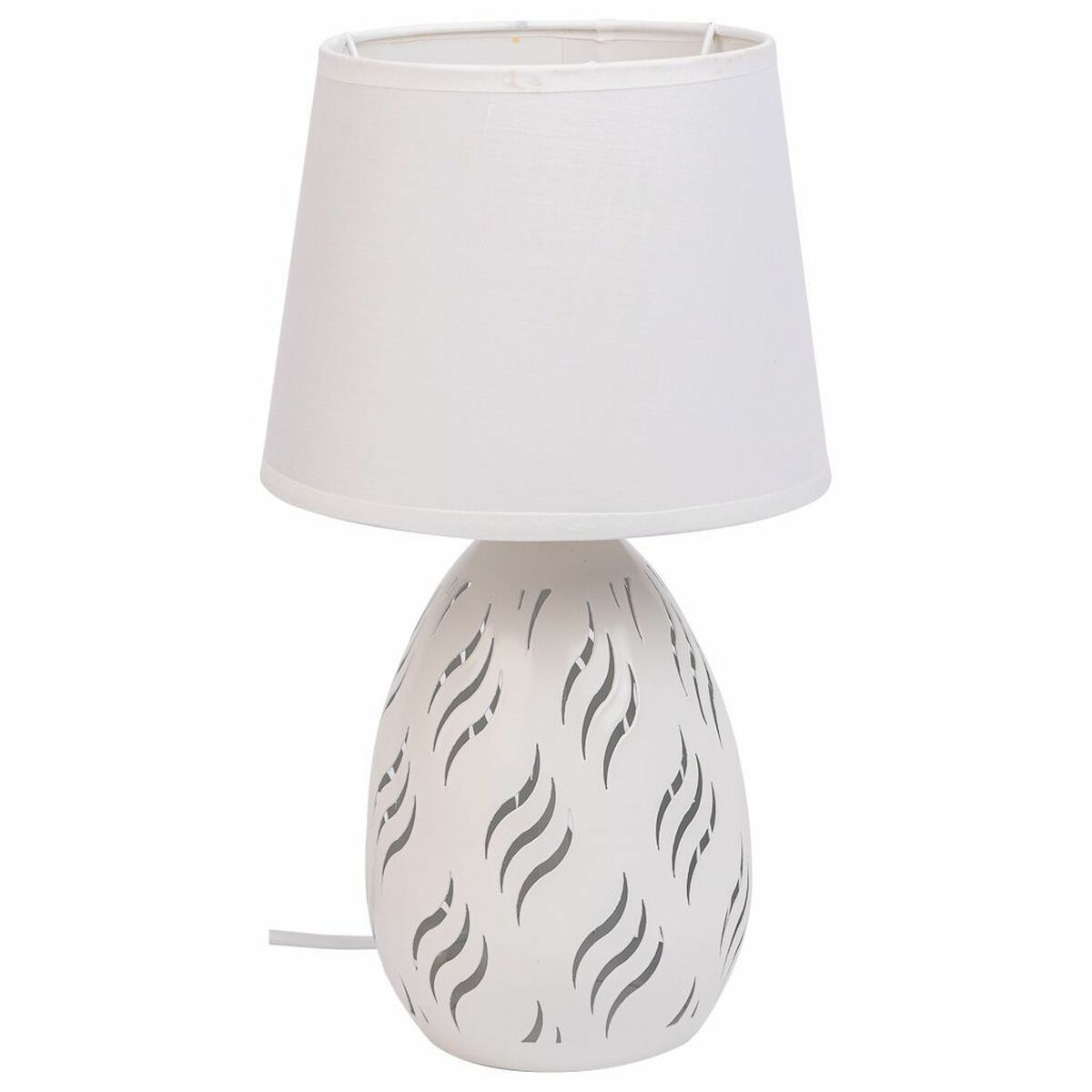 Desk lamp Alexandra House Living White Metal Cloth 220-240 V 18 x 31 x 18 cm Alexandra House Living