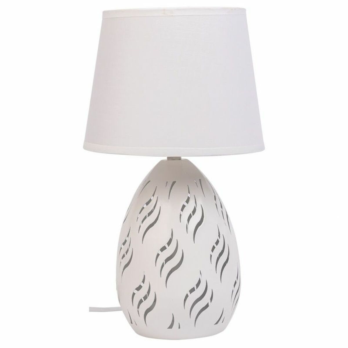 Desk lamp Alexandra House Living White Metal Cloth 220-240 V 18 x 31 x 18 cm Alexandra House Living