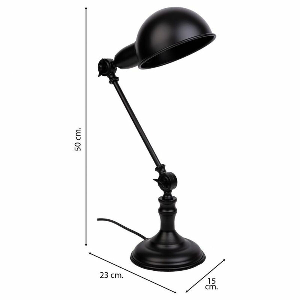 Flexo/Desk lamp Alexandra House Living Black Metal 15 x 50 x 23 cm Alexandra House Living