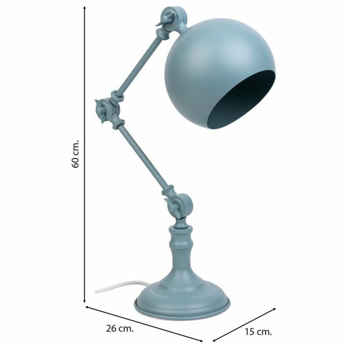 Flexo/Desk lamp Alexandra House Living Grey Metal 15 x 60 x 26 cm Alexandra House Living